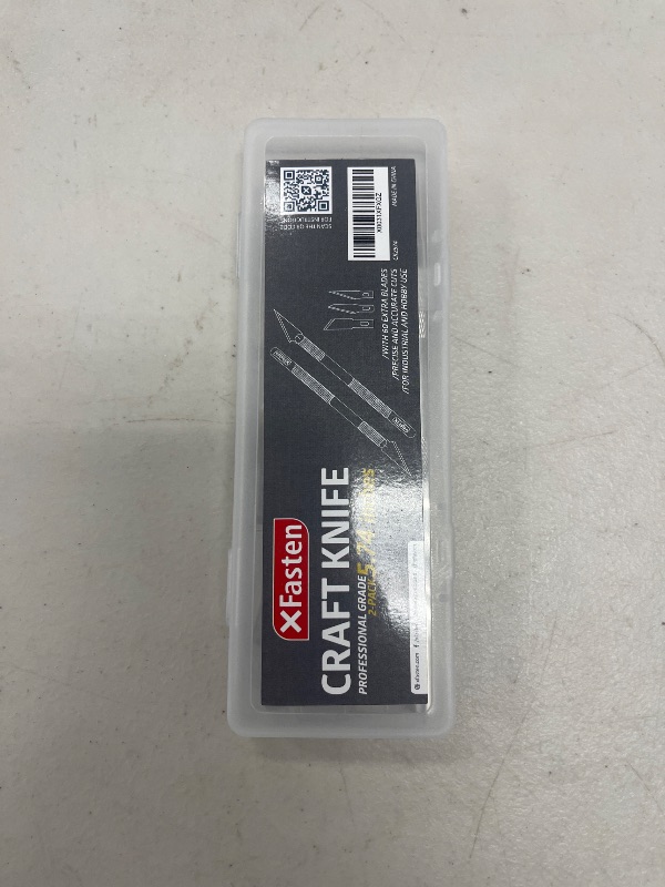 Photo 1 of XFasten Exacto Knife Set - 2 Knives with 60 Blades | Precision Craft Knife for Art, Clay, Mat, Plastic, Paper