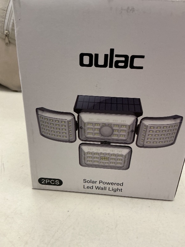 Photo 1 of oulac solar powered led wall light 
