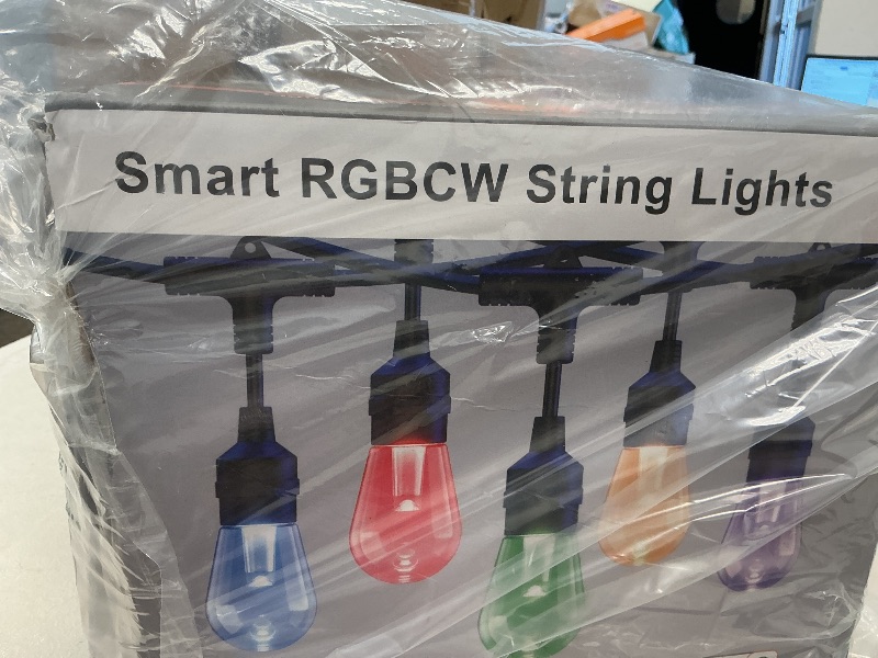 Photo 1 of XMCOSY+ Smart Outdoor String Lights, 98Ft Patio Lights Waterproof, App Control, Compatible with Alexa, RGBCWIC Color Changing LED String Light for Outside