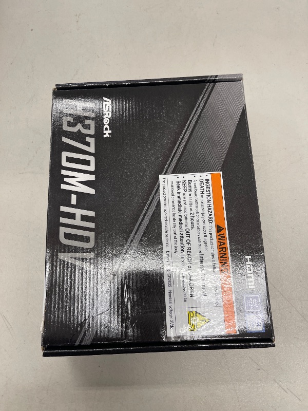 Photo 1 of ASRock H370M-HDV LGA1151/ Intel H370/ DDR4/ SATA3&USB3.2/ Micro ATX Motherboard