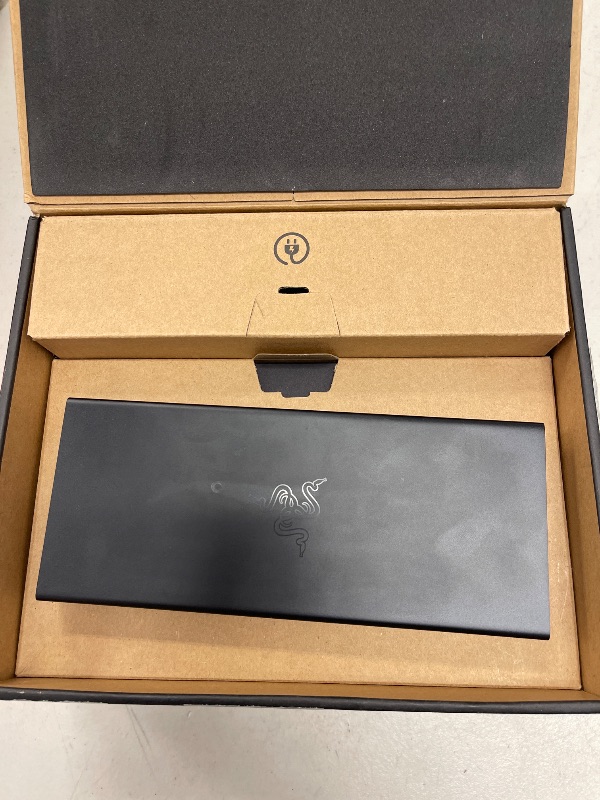 Photo 1 of Razer USB 4 Dock: 14 Ports (Type C, Type A, HDMI, DP, Ethernet, SD, 3.5mm) - Dual Monitor Up to 4K 120 Hz - Laptop & Phone Fast Charge - Durable Lightweight Casing - Windows & Mac Compatible - Black