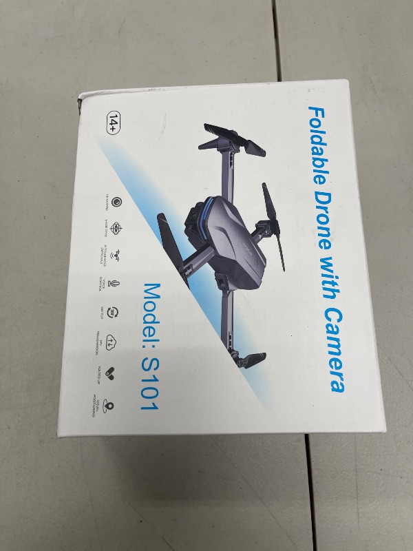 Photo 1 of Drone with Camera 1080P HD FPV Foldable Drone for Beginners and Kids, Quadcopter with Voice Gesture Control with Carrying Case, One Key Take Off/Land, Optical Flow Positioning, 360° Flip, Waypoint Fly