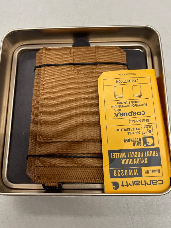 Photo 1 of Carhartt Men's B0000238 Nylon Duck Front Pocket Wallet One Size Fits All Carhartt Brown