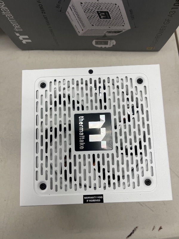 Photo 1 of Thermaltake Toughpower GF A3 Snow Edition 1050W 80+ Gold Full Modular SLI/Crossfire Ready ATX 3.0 Power Supply; PCIe Gen.5 600W 12VHPWR Connector Included; PS-TPD-1050FNFAGU-N; 10 Year Warranty