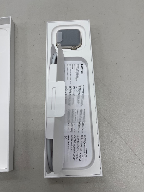 Photo 1 of Apple Watch SE (2nd Gen) [GPS 40mm] Smartwatch with Starlight Aluminum Case with Starlight Sport Band S/M. Fitness and Sleep Trackers, Crash Detection, Heart Rate Monitor, Retina Display
