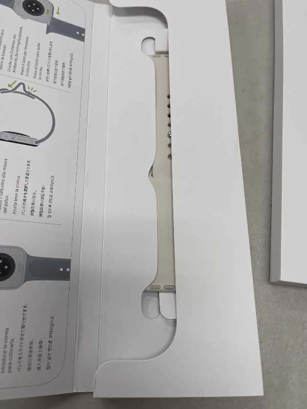 Photo 1 of Apple Watch SE (2nd Gen) [GPS 40mm] Smartwatch with Starlight Aluminum Case with Starlight Sport Band S/M. Fitness and Sleep Trackers, Crash Detection, Heart Rate Monitor, Retina Display