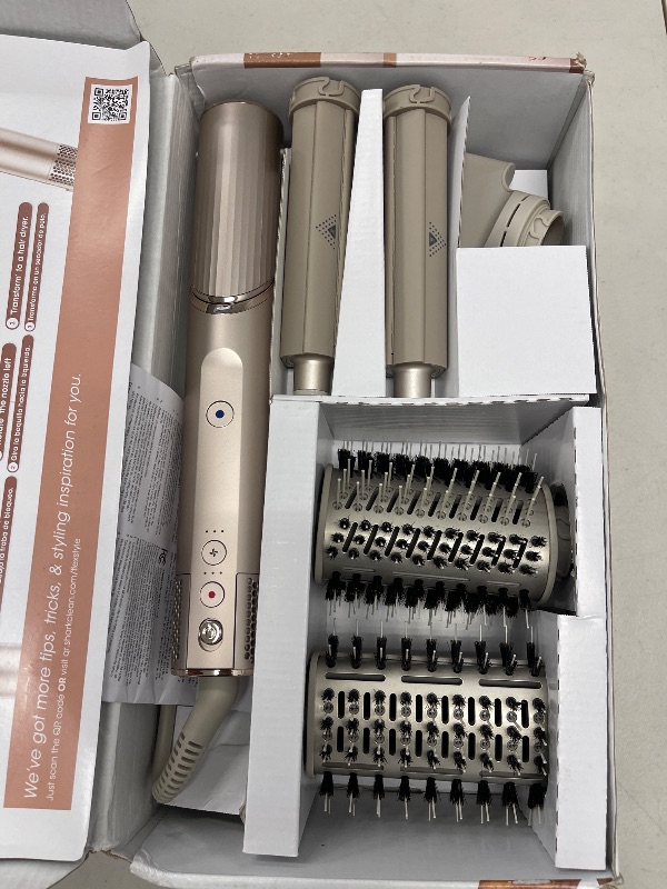 Photo 1 of Shark HD430 FlexStyle Air Styling & Drying System, Powerful Hair Dryer Brush & Multi-Styler with Auto-Wrap Curlers, Paddle Brush, Oval Brush, Concentrator Attachment, Stone