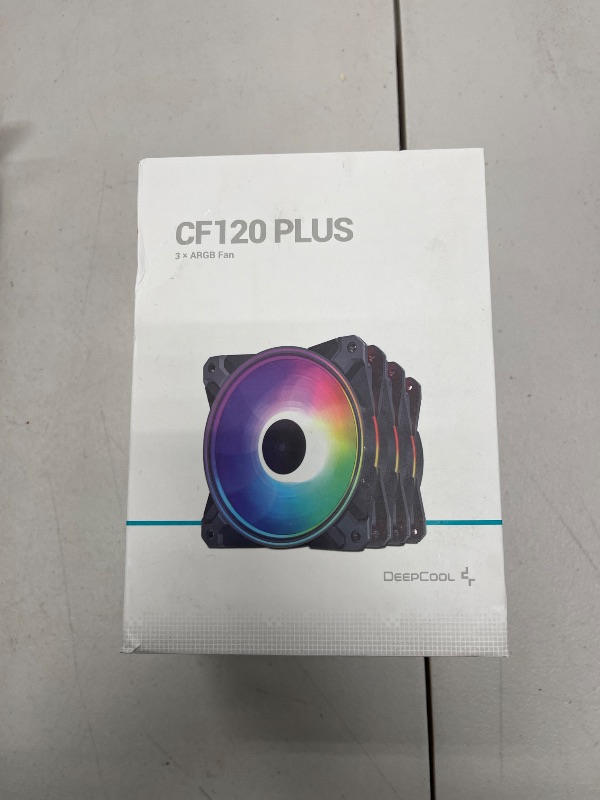 Photo 1 of CF120 Plus 3Pack 120mm ARGB Case Fans with Controller,RGB Aura SYNC |1800RPM |52.5CFM, Quiet Under 28.8dB(A),for ATX/MATX PC Case Fan