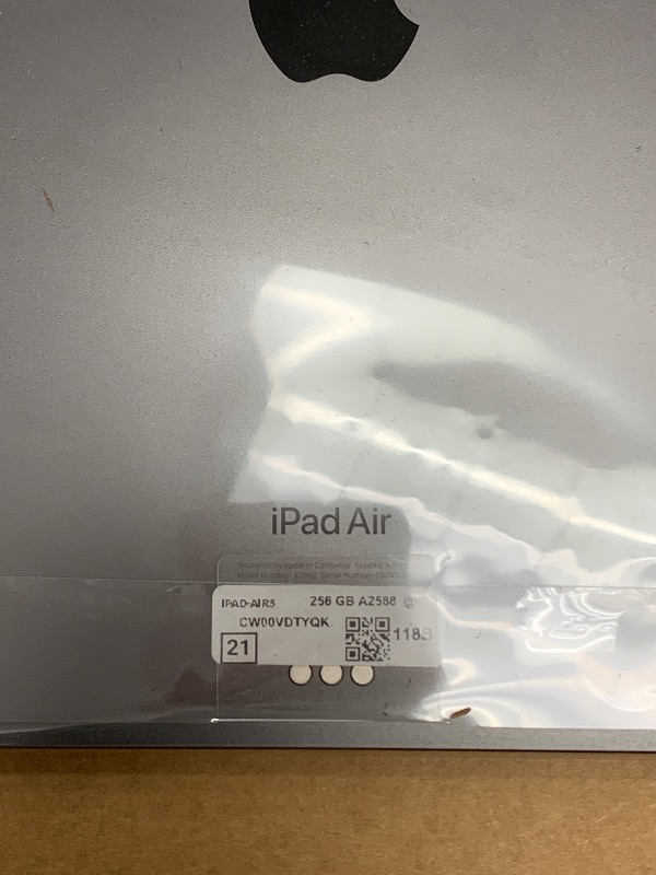 Photo 1 of 2022 Apple iPad Air (10.9-inch, Wi-Fi, 256GB) - Space Gray (Renewed)