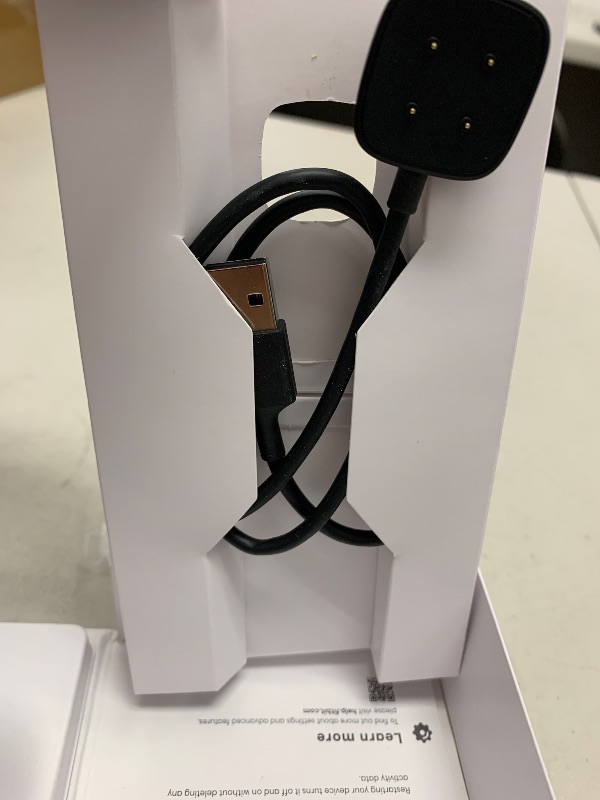 Photo 1 of Fitbit Sense Advanced Smartwatch with Tools for Heart Health, Stress Management & Skin Temperature Trends, Carbon/Graphite, One Size (S & L Bands Included)