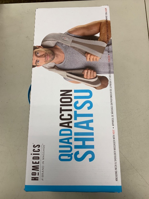 Photo 1 of HoMedics Shiatsu Deluxe Neck & Shoulder Massager with Heat | Shiatsu Massager, 3 Speeds, Changes Direction | Muscle Kneading for Neck, Shoulders, Back, & Legs, Portable, Convenient Straps | Thera-P
