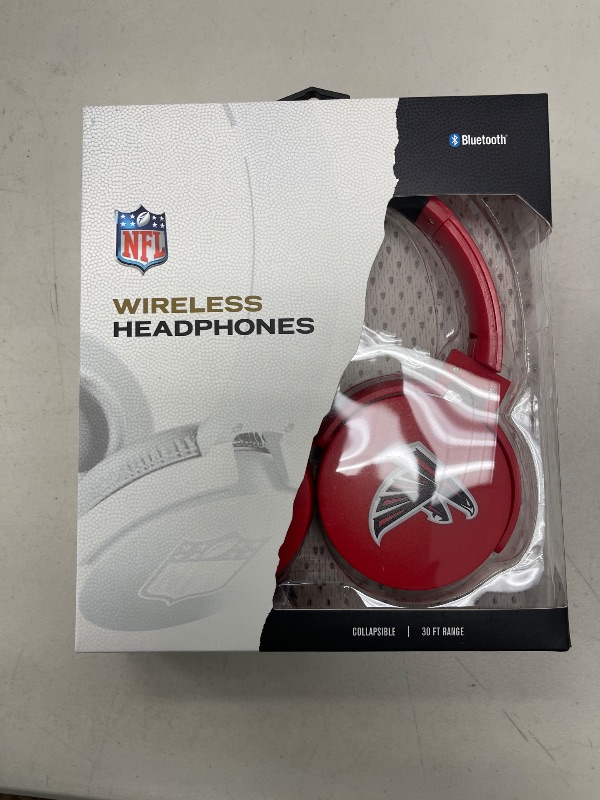 Photo 1 of NFL Atlanta Falcons Wireless Bluetooth Headphones, Team Color
