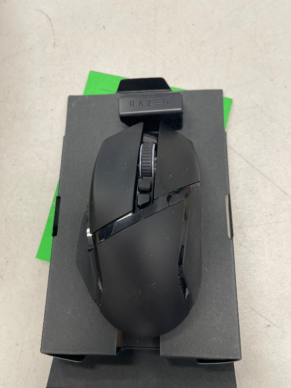 Photo 1 of Razer Basilisk Ultimate HyperSpeed Wireless Gaming Mouse: Fastest Gaming Mouse Switch - 20K DPI Optical Sensor - Chroma RGB Lighting - 11 Programmable Buttons - 100 Hr Battery - Classic Black