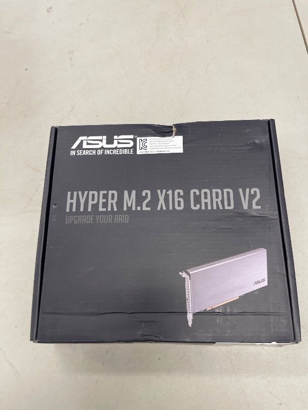 Photo 1 of ASUS Hyper M.2 x16 Card v2 4 x M.2 Socket 3