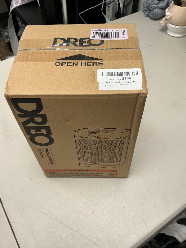Photo 1 of Dreo Space Heater, 1500W Portable Electric Heaters for Indoor Use, PTC Ceramic Heater for Office with Remote, Thermostat, 70°Oscillation, 12H Timer, 5 Modes, Safe Quiet Room Heater for Bedroom