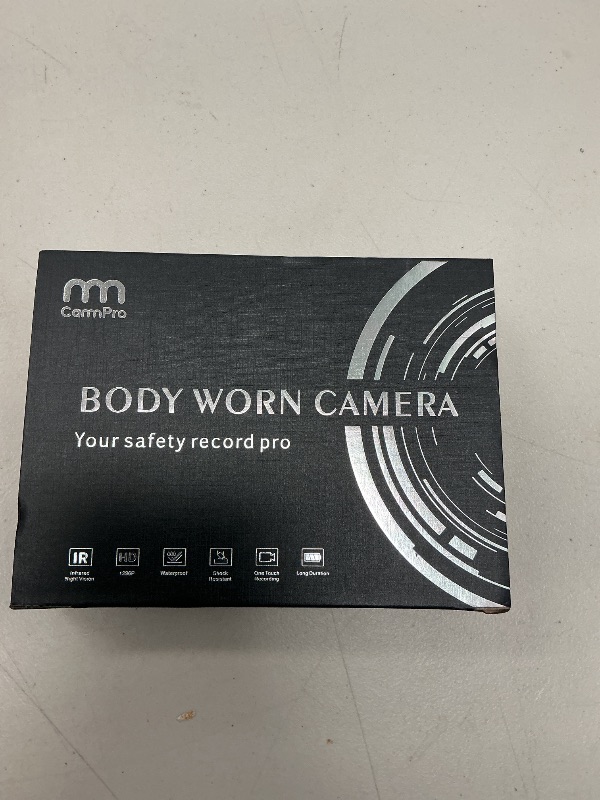 Photo 1 of CammPro I826 1296P HD Police Body Camera,128G Memory,Waterproof Body Worn Camera,Premium Portable Body Camera with Audio Recording Wearable,Night Vision,GPS for Law Enforcement