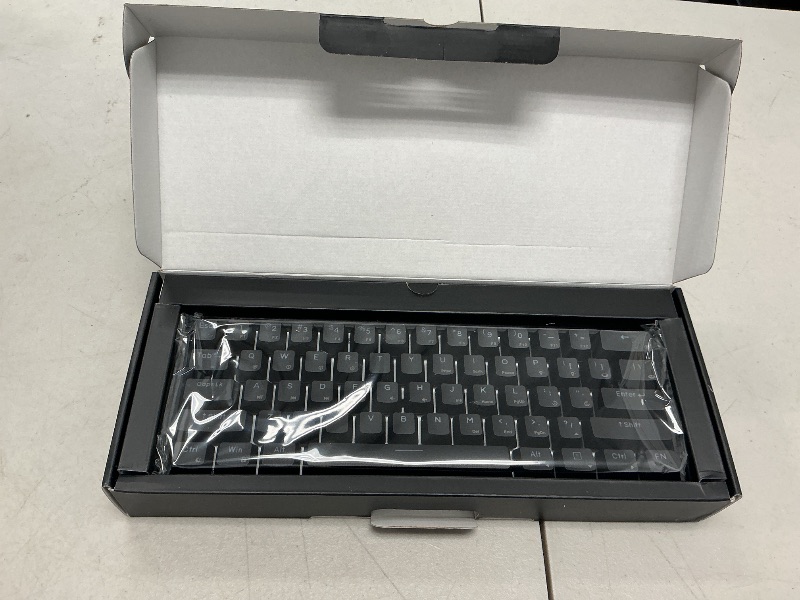 Photo 1 of AG AC61M GK61 RGB Gaming Keyboard - 61 Keys Aluminum Case Two USB-C Ports PBT Keycap Hot Swappable Programmable for PC/Mac Gamer (Gateron Optical Brown, Black Color)