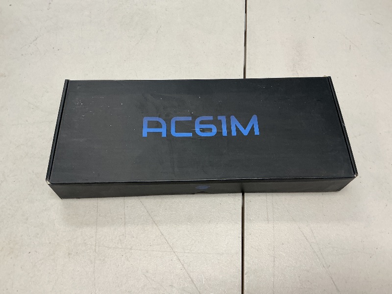 Photo 1 of AG AC61M GK61 RGB Gaming Keyboard - 61 Keys Aluminum Case Two USB-C Ports PBT Keycap Hot Swappable Programmable for PC/Mac Gamer (Gateron Optical Brown, Black Color)