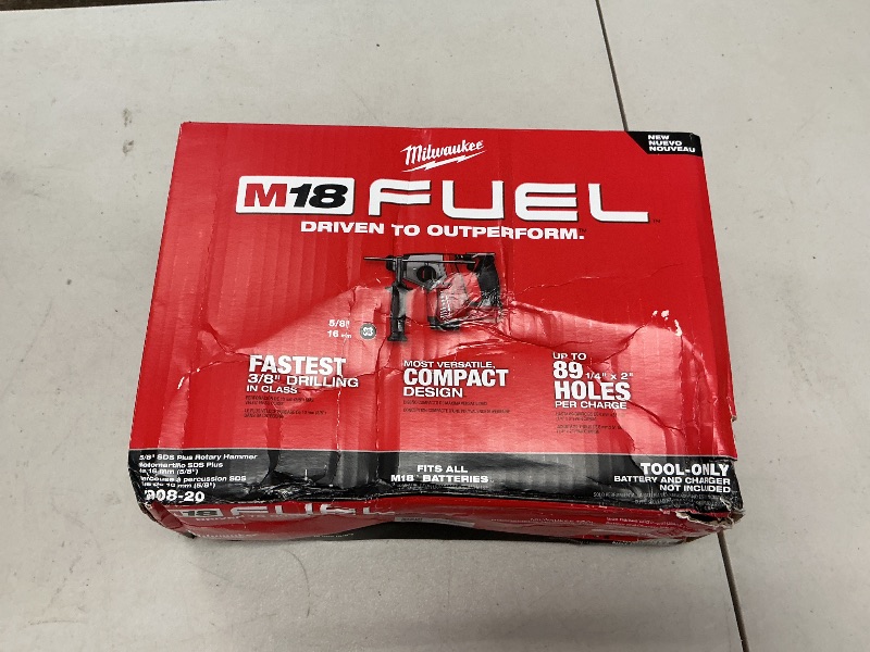 Photo 1 of Rotary Hammer,for Milwaukee 2908-20 M18 FUEL 18V 5/8" SDS Plus Rotary Hammer - Bare Tool