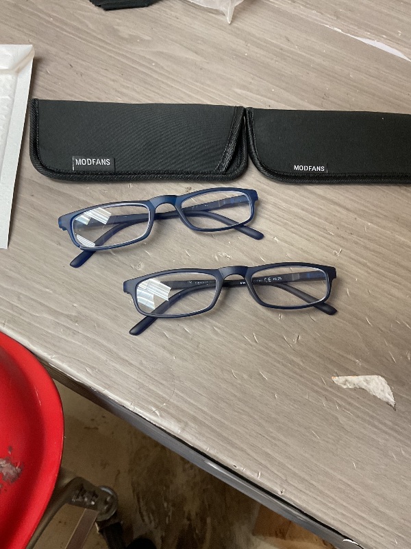 Photo 1 of MODFANS Reading Glasses Blue +2.25-4 Pairs Fashion Readers Narrow Frame Spring Hinge for Men Women