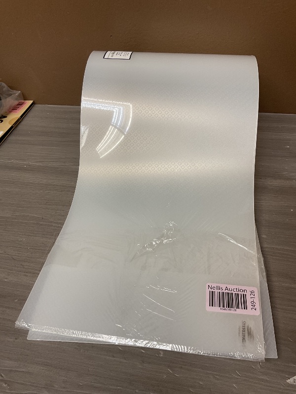 Photo 1 of Sterling Shelf Liners Wire Shelf Liner - Flat Packed - for Closets, Pantry and More - Plastic Closet Liner for Shelves - Easy to Trim - Wire Rack Cover - Closet Shelf Liner - Clear, 12x48 Inch 