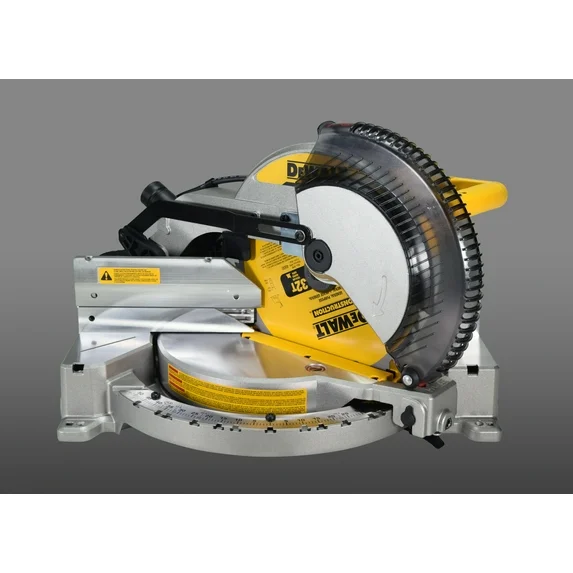 Photo 1 of 15 Amp Corded 12 in. Double Bevel Sliding Compound Miter Saw, Blade Wrench and Material Clamp