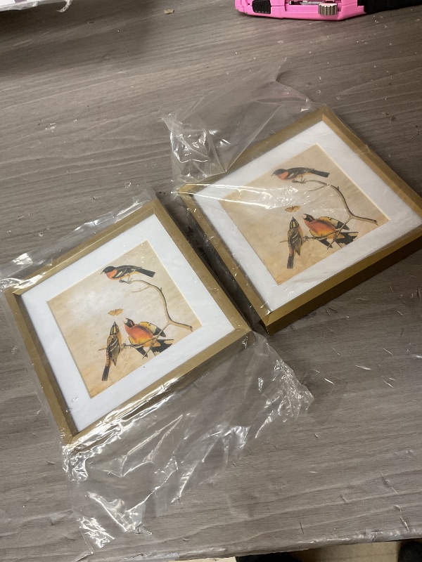 Photo 1 of BKABOT 4x4 Picture Frame, Brass Metal Photo Frames with HD Glass, Fits 3x3 with Mat or 4 x 4 without Mat, Display for Wall and Table, 3 Pack