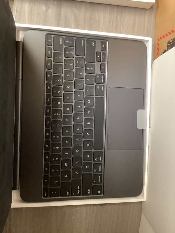 Photo 1 of Apple iPad Magic Keyboard Case for iPad Pro 13-inch (M4), Great Typing Experience, Built-in Trackpad, Function Row, US English - Black