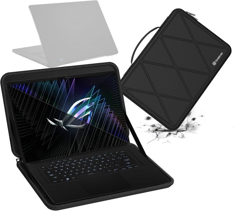 Photo 1 of Smatree Hard EVA Protective Sleeve Compatible for 16 inch ASUS V16 V3607, for 16inch ROG Zephyrus G16 2025/2024/2023, for 15.6inch TUF Gaming A15 2024, for 16inch ROGFlow X16/Vivobook 16 Case (X8285)