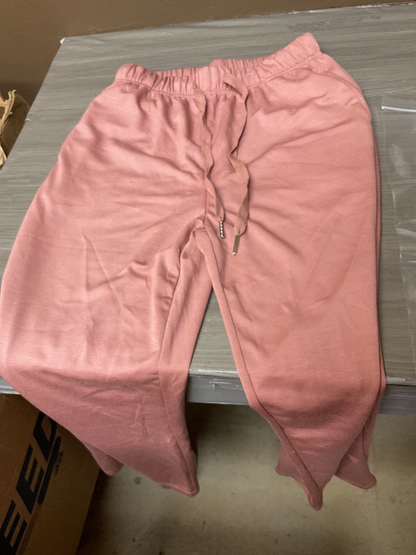Photo 1 of Sampeel Matching Sets Women Clothing Two Piece Sets Summer Casual Mock Neck Lounge Sets Sleeveless Wide Leg Pants Vacation Outfits Athleisure Clothing Pink S