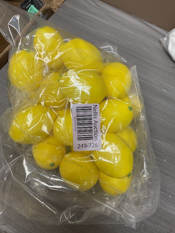 Photo 1 of MAQUITA 25 Artificial Lemons Artificial Fruits Fake Lemons Lifelike Lemonade Simulation Party Kitchen Table Summer Decorations Vase Filler Photographic Props