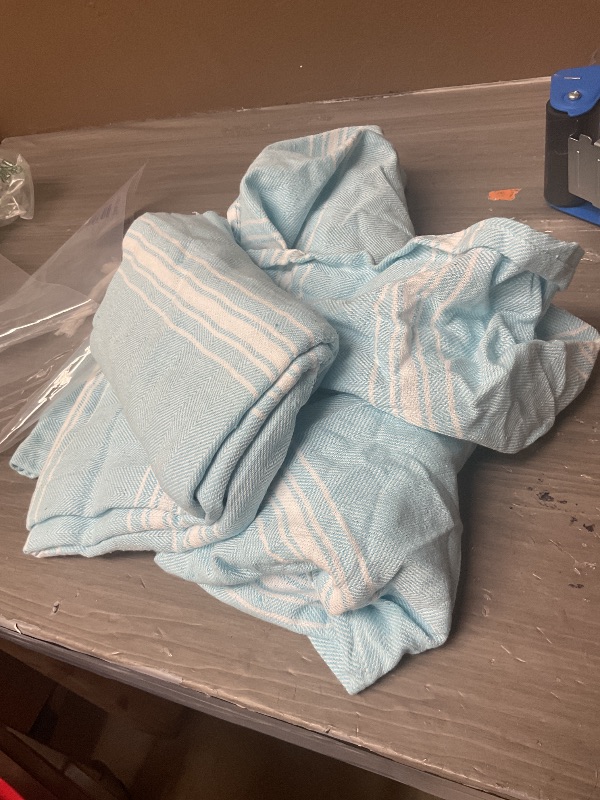 Photo 1 of Belizzi Home Turkish Beach Towel -Large Beach Towels Oversized 2 Pack - Soft Durable Compact Lightweight Quick Dry Sand Free Bath Pool Towel Set for Beach Gifts Clearance Vacation Travel - Aqua Blue