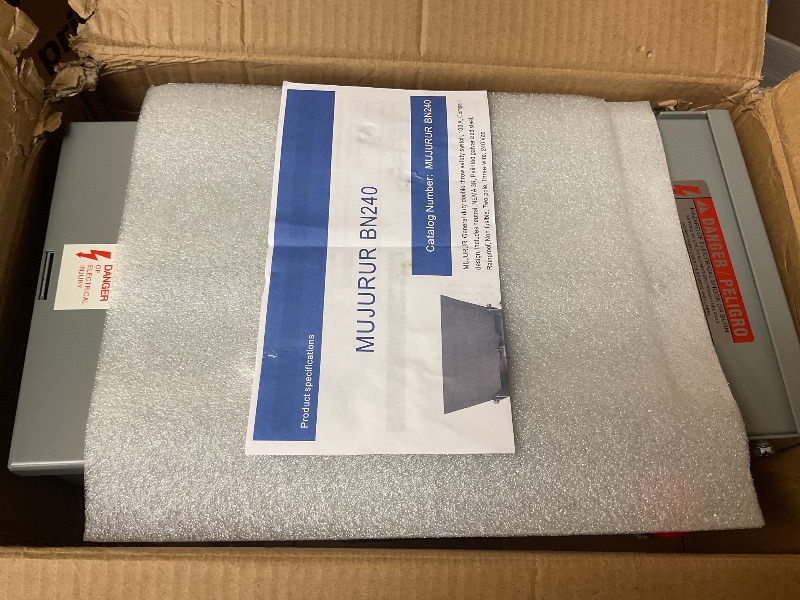 Photo 1 of 100A Manual Transfer Switch for Generator, Manual Generator Transfer Switch, 120/240-Volt 24000W General-Duty Double-Throw Safety Switch, NEMA 3R for Outdoor and Indoor, 100 Amp 2P