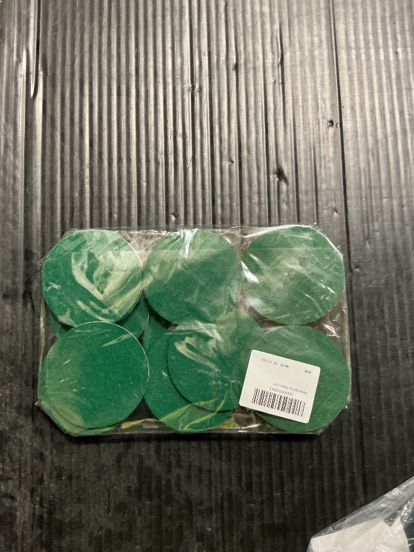 Photo 1 of 24 Pcs Christmas Wreath Pad, Christmas Door Protector Felt Adhesive Non Slip Door Garland Wreath Backing Padding Prevent Decorative Protection for Xmas Holiday Scratch Dings Dent(Green)