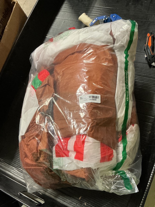 Photo 1 of 10FT Christmas Inflatables Gingerbread House Archway, Blow up Christmas Inflatables Archway with Gingerbread Man Outdoor Decorations with Build-in LED Lights for Garden Lawn Porch Holiday Party Decor