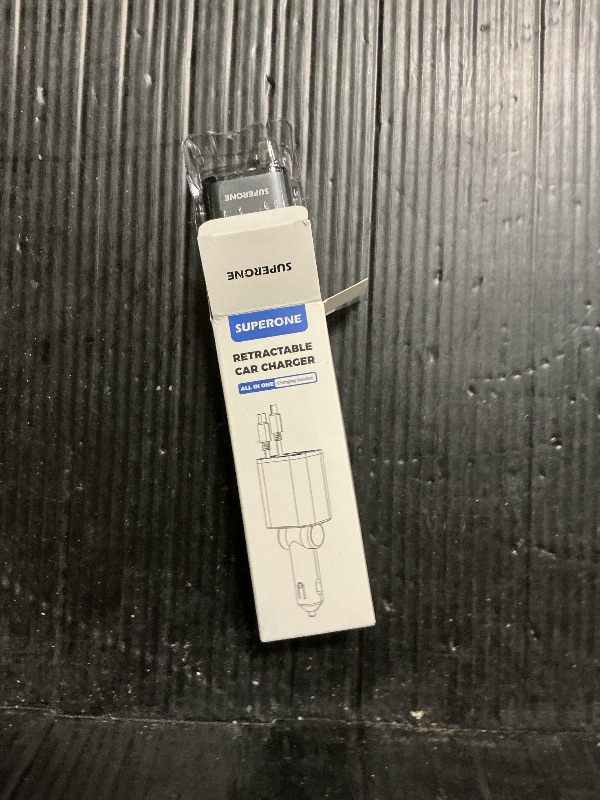 Photo 1 of ?2025 Ultra-Compact? SUPERONE Retractable Car Charger, 5 in 1 Car Phone Charger with Dual Cables, 84W Fast Charging USB C Car Accessories Adapter for iPhone 17/16/15/14/13/12/11, Galaxy, Pixel