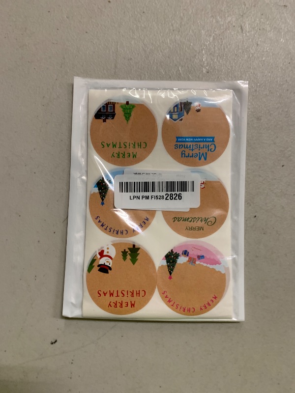 Photo 1 of 2 inch 90 PCS Merry Christmas Stickers Labels Adhesive Decorative Envelope Seals Stickers for Boxes Cards Envelopes