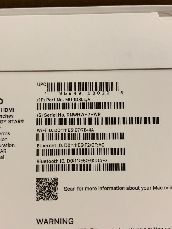 Photo 1 of Apple 2024 Mac mini Desktop Computer with M4 chip with 10?core CPU and 10?core GPU: Built for Apple Intelligence, 16GB Unified Memory, 256GB SSD Storage, Gigabit Ethernet. Works with iPhone/iPad