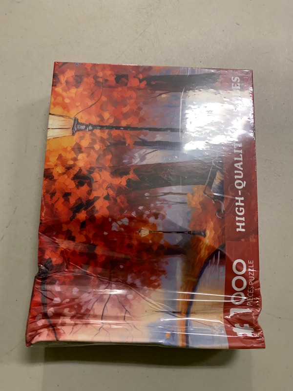 Photo 1 of 1000 Piece Puzzles for Adults, Maple Park Puzzle 1000 Pieces Puzzles for Adults 1000 Pieces Autumn Park Jigsaw Puzzles for Adults Teens Seniors Fall Scene Challenging Puzzle Game