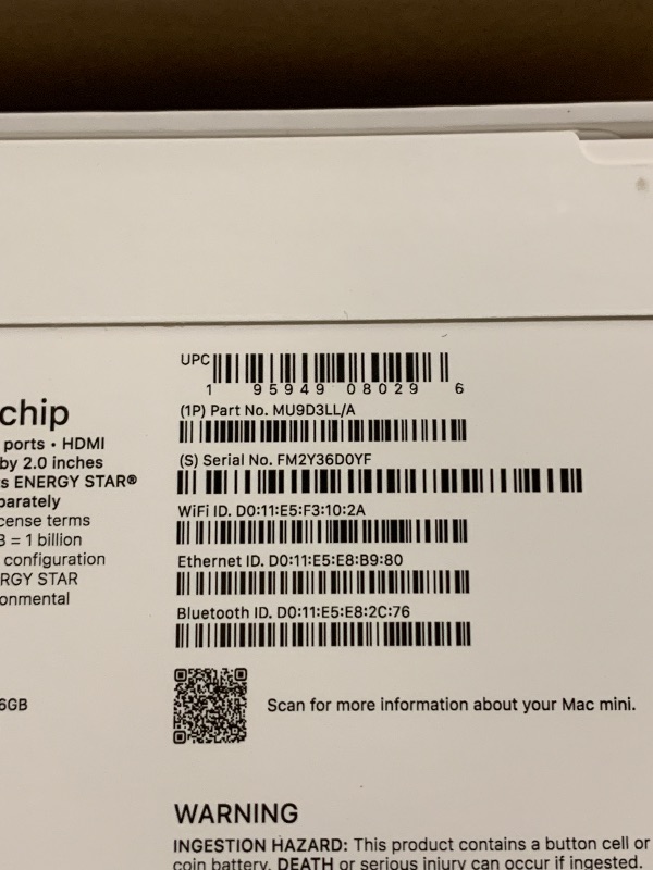 Photo 1 of Apple 2024 Mac mini Desktop Computer with M4 chip with 10?core CPU and 10?core GPU: Built for Apple Intelligence, 16GB Unified Memory, 256GB SSD Storage, Gigabit Ethernet. Works with iPhone/iPad