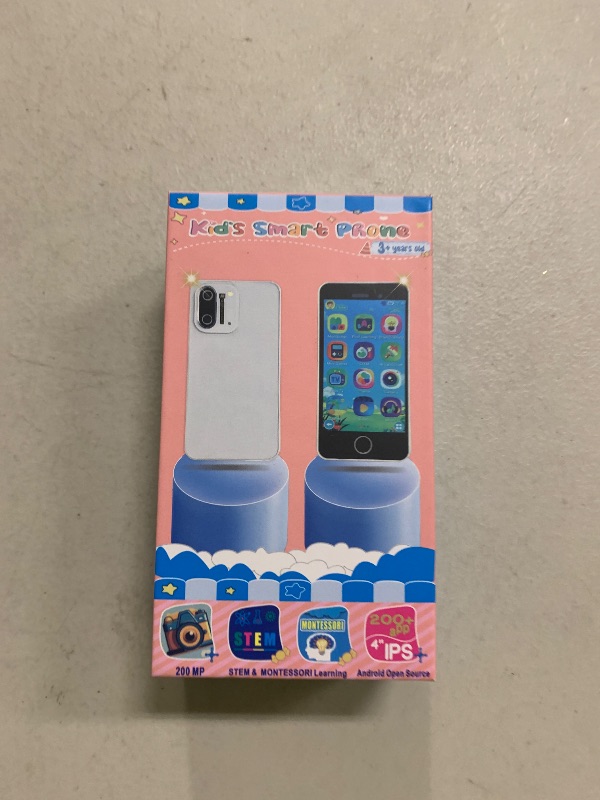 Photo 1 of 3.97" Touchscreen Kids Toys Smart Phone, Kids Phone with Games & Dual Camera, Toddler Toys Phone, Boys and Girls Learning Toy Phone for 3-9 Years Old (Blue)