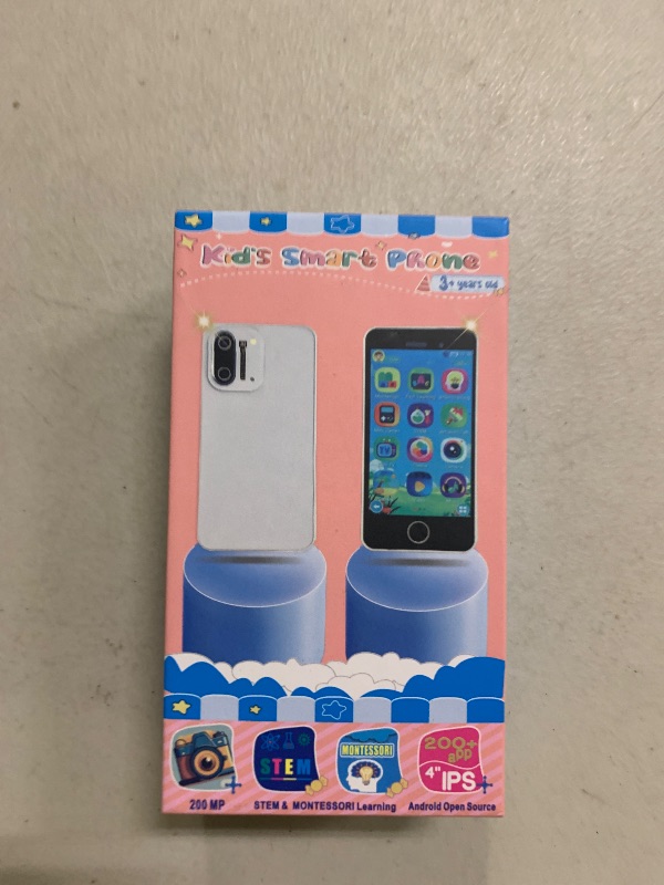 Photo 1 of 3.97" Touchscreen Kids Toys Smart Phone, Kids Phone with Games & Dual Camera, Toddler Toys Phone, Boys and Girls Learning Toy Phone for 3-9 Years Old (Purple)