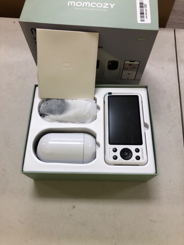 Photo 1 of Momcozy BM04 Smart WiFi Baby Monitor with 2 Cameras, 5'' 1080P Split Screen Video Baby Monitor with Camera and Audio, Clear Night Vision, 5000mAh Battery, 2-Way Audio