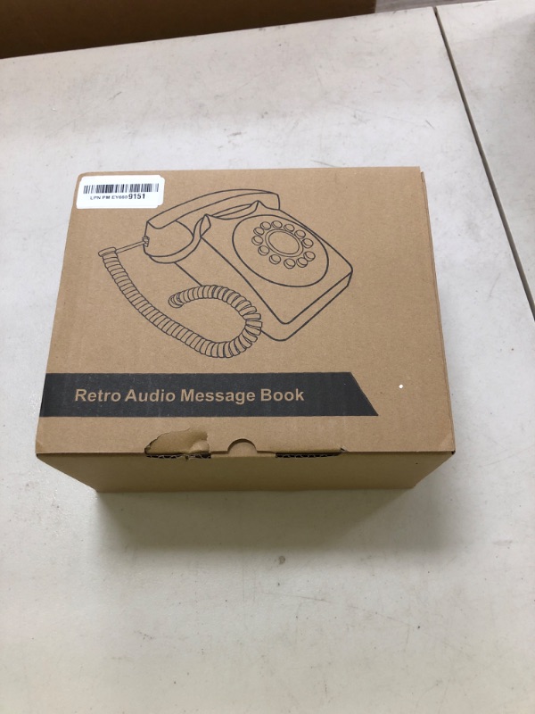 Photo 1 of NISAIKLUZ Retro Audio Guest Book Phone for Wedding & Events - Record & Save Guest Messages, Rechargeable, Easy to Use, Perfect for Baby Shower, Birthday Parties