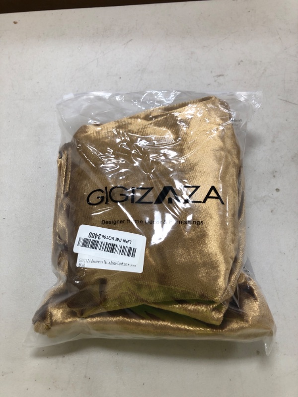 Photo 1 of GIGIZAZA Gold Velvet Pillow Covers 26x26, Pack of 2 Throw Pillows Square Covers Modern Decorative Big Pillows Cases for Living Room Couch Vintage Cushion Covers