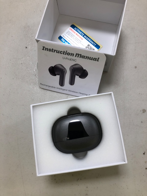 Photo 1 of TTQ OTC Hearing Aids for Seniors with Bluetooth, Smart Noise Cancelling & 3-Level Volume, Fashionable and Trendy Rechargeable Hearing Aids for Hearing Loss
