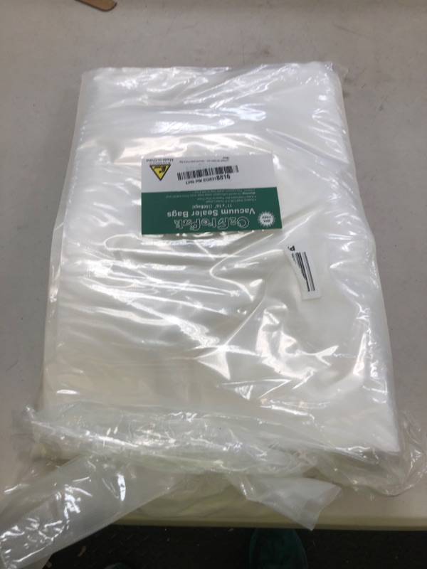 Photo 1 of O2frepak 100 Gallon Size 11" x 16"Vacuum Sealer Bags with BPA Free and Puncture Prevention,Vacuum Seal Freezer Bags,Great for Sous Vide Vaccume Sealer PreCut Bags