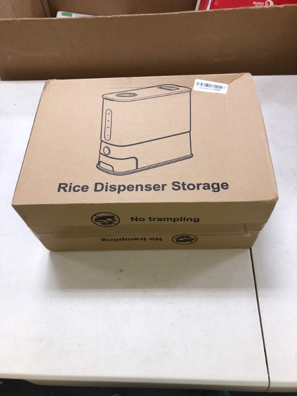 Photo 1 of JOJOZOO 26.5 Lbs Rice Dispenser, Large Cereal Grain Storage Container with Measuring Cup & Time Scale, BPA-Free Household Rice Container, for Home Kitchen Pantry Organization
