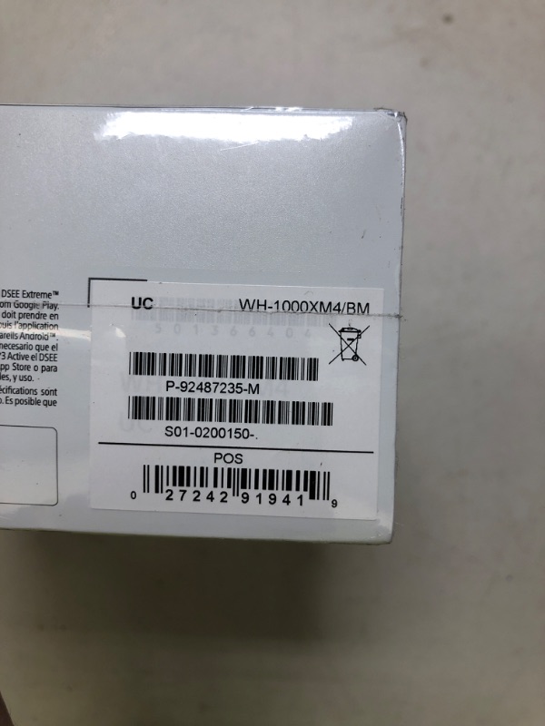 Photo 1 of Sony WH-1000XM4 Wireless Premium Noise Canceling Overhead Headphones with Mic for Phone-Call and Alexa Voice Control, Black WH1000XM4