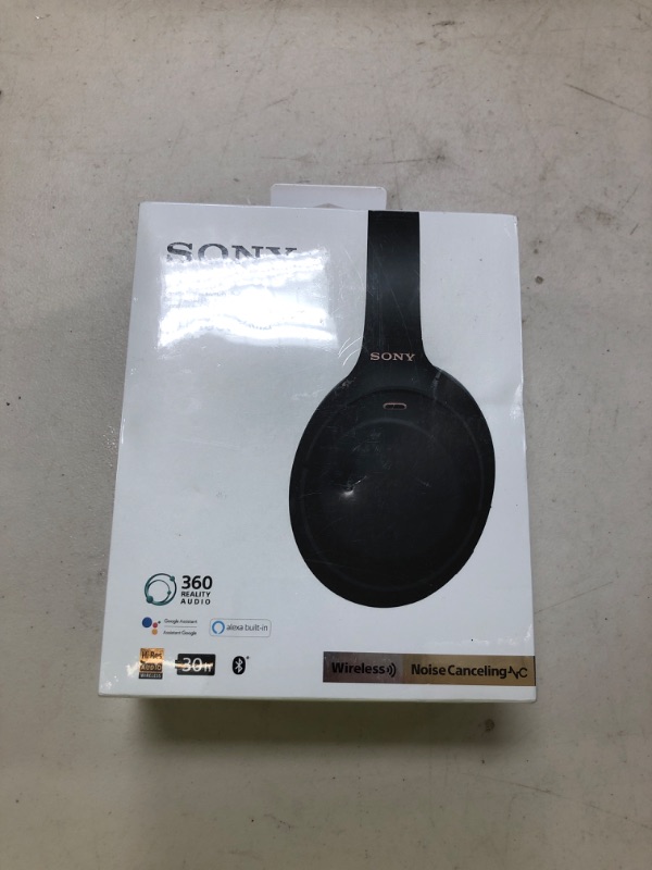 Photo 1 of Sony WH-1000XM4 Wireless Premium Noise Canceling Overhead Headphones with Mic for Phone-Call and Alexa Voice Control, Black WH1000XM4